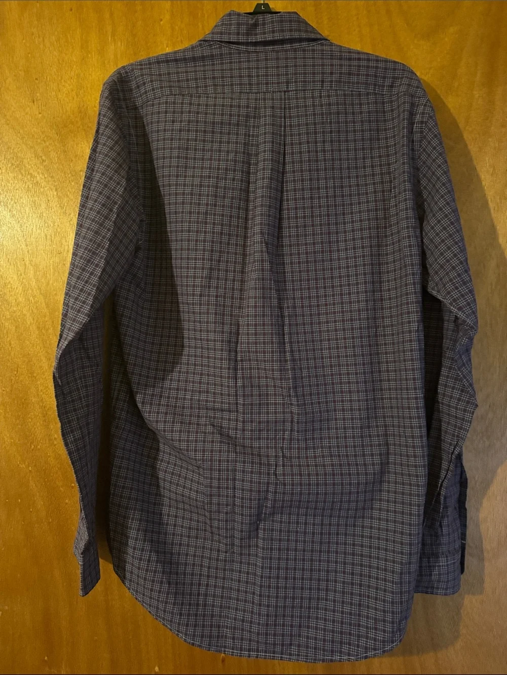Polo by Ralph Lauren Men's Navy & maroon Plaid Button-Down Shirt (OLCC)